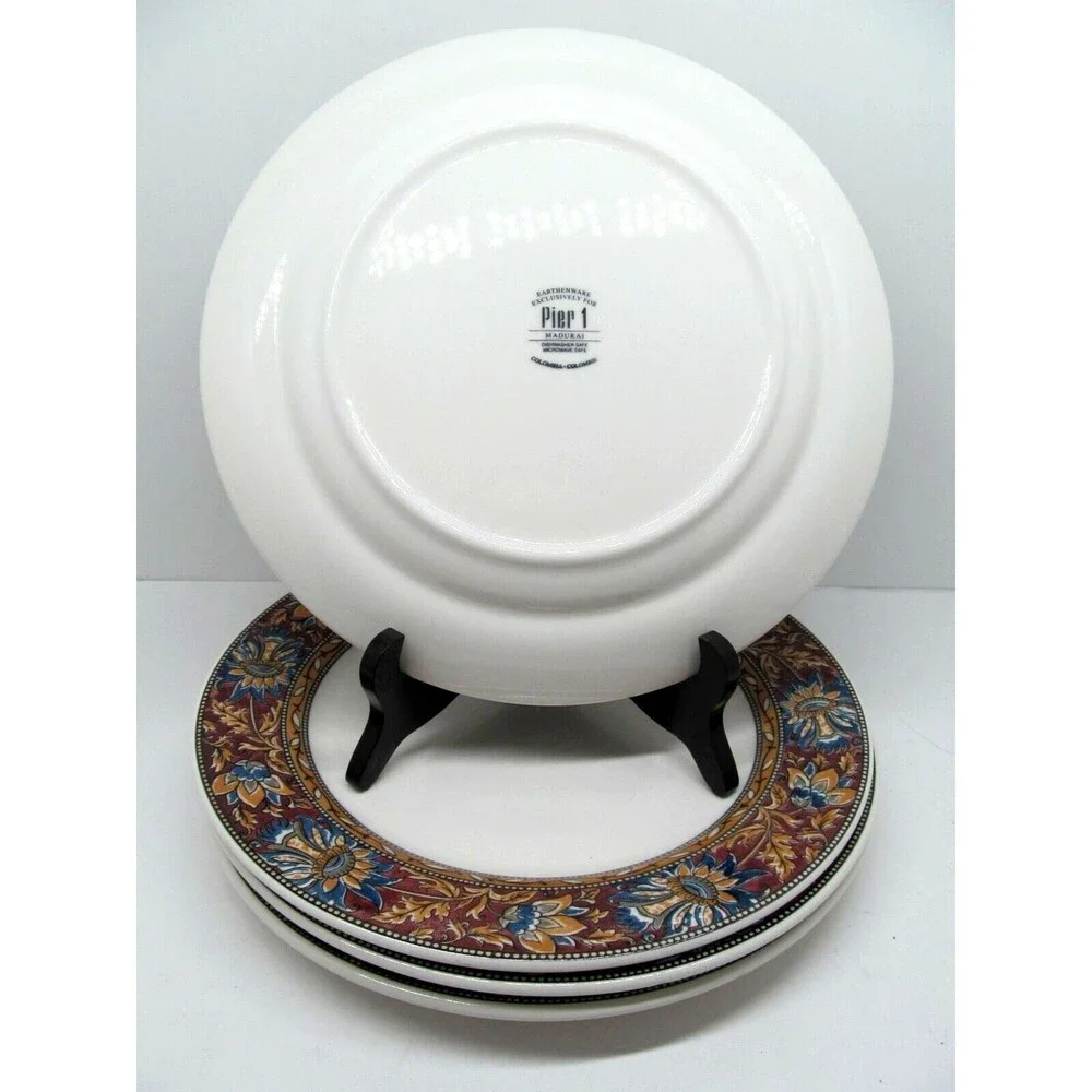 Pier 1 Madurai  Dinner Plates 10 3/4